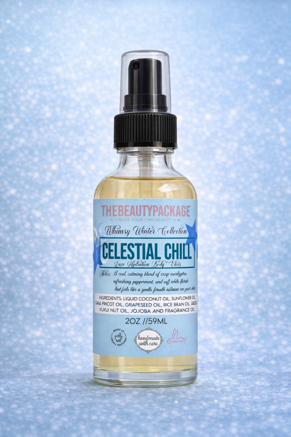 Celestial Chill — Luxe Hydration Body Oil Elixir Whimsy Winter Collection (2oz)